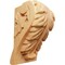 Ekena Millwork 2 1/2"W x 2 1/4"D x 4"H Small Acanthus Leaf Block Corbel, Red Oak CORW02X02X04BARO - alternate 1